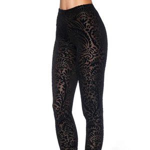 Blackmilk - Burned Velvet Damask Leggings
